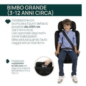Seggiolino Auto Mokita I-Size (76-150 cm) - Black - CHICCO - immagine 4