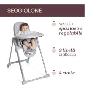 Seggiolone Polly Armonia - Steel - CHICCO - immagine 6