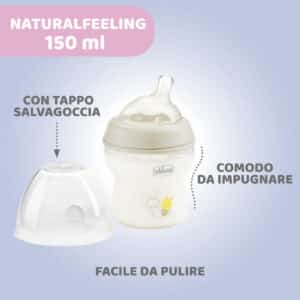 Biberon NaturalFeeling 0m+150ml - Rosa - CHICCO - immagine 2