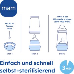 Biberon Easy Start 2+ Bio-circolare 260ml – Boy – MAM - immagine 4