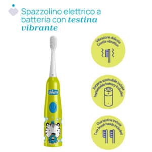 Spazzolino elettrico tigre giallo - CHICCO - immagine 2