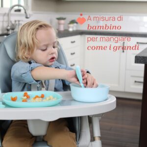 Posate inox 18m+ azzurro - CHICCO - immagine 3