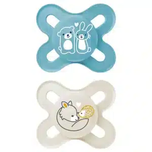 Succhietti Original Start Nano Bio-circolare 0-2 m Conf. Doppia - Silicone - Boy - MAM - immagine 1