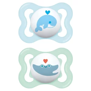 Succhietti Air Bio-circolare 2-6 m Conf. Doppia - Silicone - Boy - MAM - immagine 1
