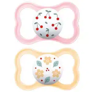 Succhietti Air 6+ Bio-circolare conf. Doppia-  Silicone - Girl - MAM - immagine 1