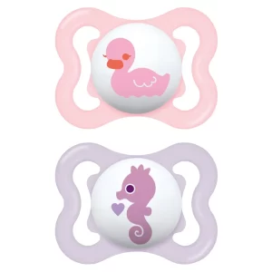 Succhietti Air Bio-circolare 2-6 m Conf. Doppia - Silicone - Girl - MAM - immagine 1