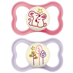 Succhietti Air Night 6+ Bio-circolare Conf.doppia – Girl – Silicone – MAM - immagine 1