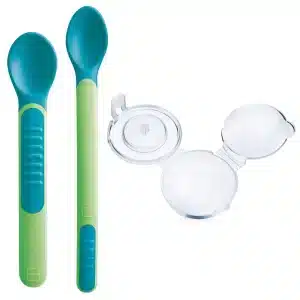Set Cucchiai termosensibili con coperchio - Neutro - MAM - immagine 1