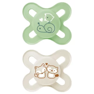 Succhietti Original Start Nano Bio-circolare 0-2 m Conf. Doppia - Silicone - Neutro - MAM - immagine 1