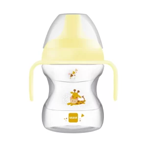 Tazza Learn to Drink Cup 190ml con Cappuccio Extra Soft e Manici - Neutro - MAM - immagine 1