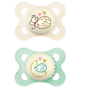 Succhietti Original Night Bio-circolare 2-6m Conf. Doppia – Silicone – Girl – MAM - immagine 1