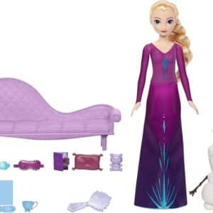 Bambola Snow dreams Elsa e Olaf - Mattel - immagine 2
