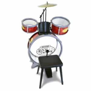 Batteria classica 4 elementi, con sgabello e 2 bacchette - BONTEMPI - immagine 1