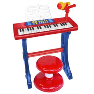 Tastiera 37 tasti con gambe, microfono, sgabello e leggio - BONTEMPI - immagine 1