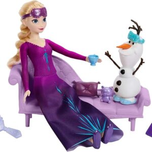 Bambola Snow dreams Elsa e Olaf - Mattel - immagine 1