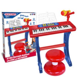 Tastiera 37 tasti con gambe, microfono, sgabello e leggio - BONTEMPI - immagine 2