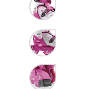 Pattini in linea 4 ruote - Rosa - SUN E SPORT - immagine 2