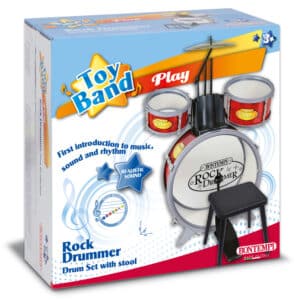 Batteria classica 4 elementi, con sgabello e 2 bacchette - BONTEMPI - immagine 3