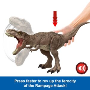Jurassic World Tirannosauro Rex Attacco Selvaggio -MATTEL - immagine 3