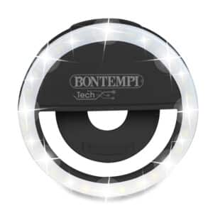 2 Microfoni Wireless Lavalier con anello luminoso da Selfie - BONTEMPI - immagine 4