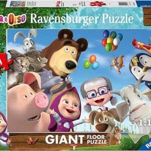 Puzzle 24 pz Giant Masha e Orso - RAVENSBURGER - immagine 1