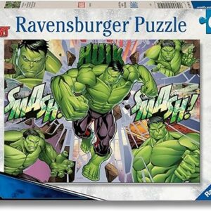 Puzzle 100 pz XXL Marvel Hulk - RAVENSBURGER - immagine 1