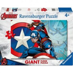 Puzzle 60 pz Giant Captain America - RAVENSBURGER - immagine 1