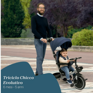 Triciclo Trike 4 in 1 Blu - CHICCO - immagine 13