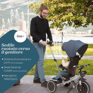 Triciclo Trike 4 in 1 Blu - CHICCO - immagine 12