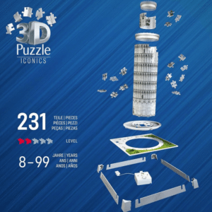 3D Puzzle Torre di Pisa Led - RAVENSBURGER - immagine 3