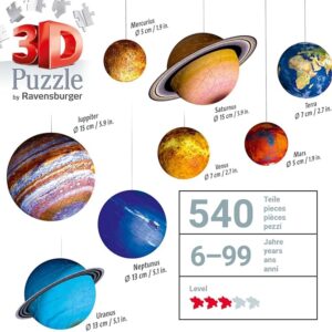 Sistema solare 540pz Puzzle 3D -  RAVENSBURGER - immagine 3