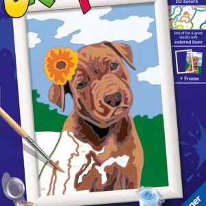 CreArt Cucciolo con fiore - RAVENSBURGER - immagine 1
