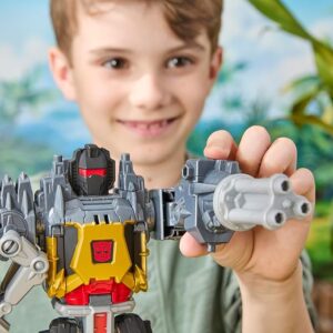 Transformers CYBERWORLD, Grimlock, Action Figure Divora e Combatti - HASBRO - immagine 2