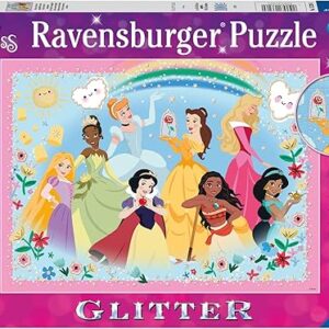 Puzzle 100 pz XXL Disney Princess Glitter - RAVENSBURGER - immagine 1