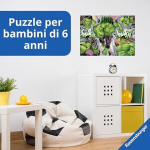 Puzzle 100 pz XXL Marvel Hulk - RAVENSBURGER - immagine 3