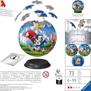 3D Puzzleball 72 pz Sonic the Hedgehog - RAVENSBURGER- - immagine 4