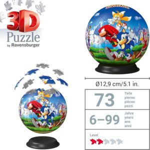3D Puzzleball 72 pz Sonic the Hedgehog - RAVENSBURGER- - immagine 2