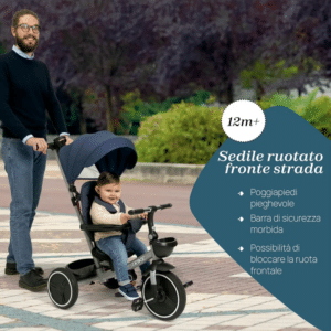 Triciclo Trike 4 in 1 Blu - CHICCO - immagine 7