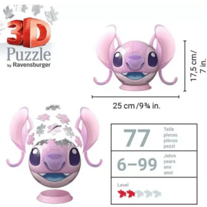 3D Puzzleball 72 pz Angel con orecchie - RAVENSBURGER - immagine 3