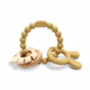 Massaggiagengive in Silicone con Faggio Coniglio Giallo - LORELLI - immagine 2