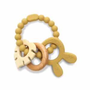 Massaggiagengive in Silicone con Faggio Coniglio Giallo - LORELLI - immagine 1