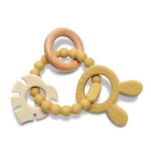Massaggiagengive in Silicone con Faggio Coniglio Giallo - LORELLI - immagine 3