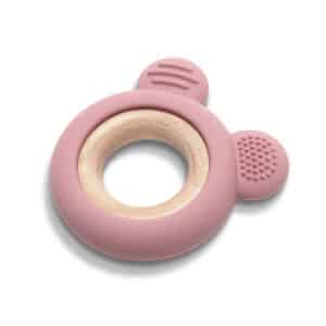 Massaggiagengive silicone e faggio Orsetto Rosa - LORELLI - immagine 2