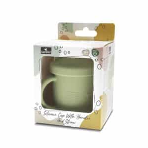 Bicchiere in Silicone con Manico e Cannuccia VERDE FRESH – LORELLI - immagine 4