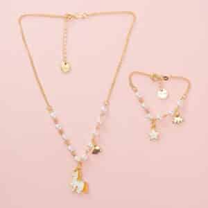Collana e bracciale Unicorn lover 2PZ - NICE - immagine 1