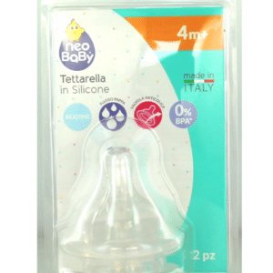 Tettarella silicone flusso largo 2pz - NEO BABY - immagine 1