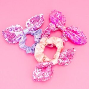 Elastico capelli fiocco scintillante - NICE - immagine 3