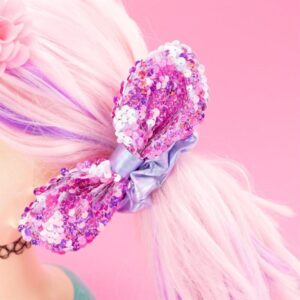 Elastico capelli fiocco scintillante - NICE - immagine 4