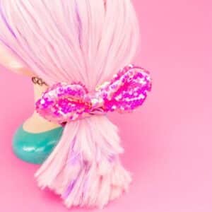 Elastico capelli fiocco scintillante - NICE - immagine 5