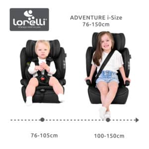 Seggiolino auto Adventure 76-150 cm Nero Jasper - LORELLI - immagine 5